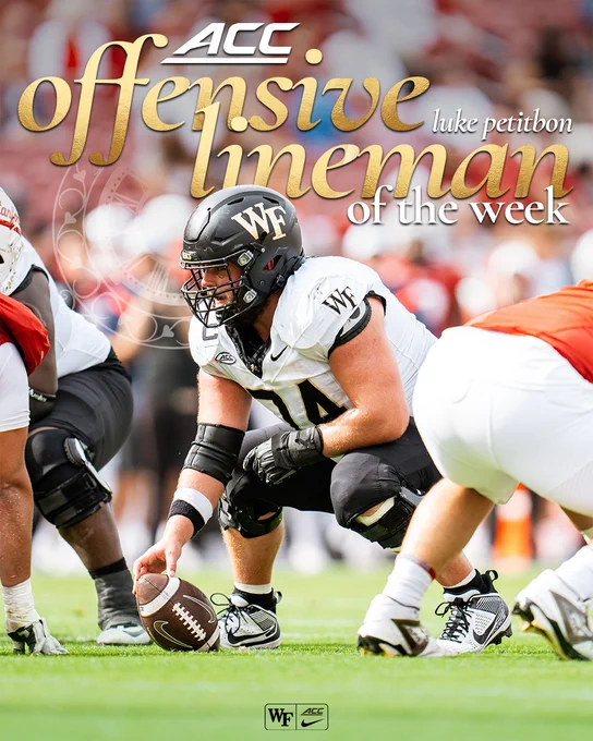 ACC Offensive Lineman of the Week Graphic