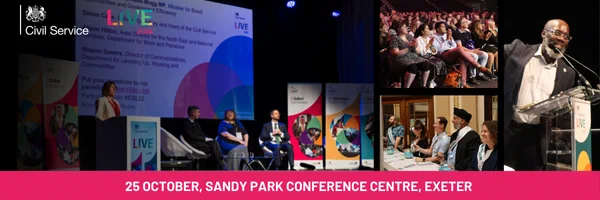 Images from Civil Service Live events earlier this year, promoting Civil Service Live in Exeter, 25 October, Sandy Park Conference Centre, Exeter