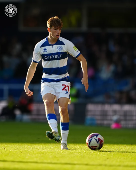 Kieran Morgan on the ball for QPR against Portsmouth.