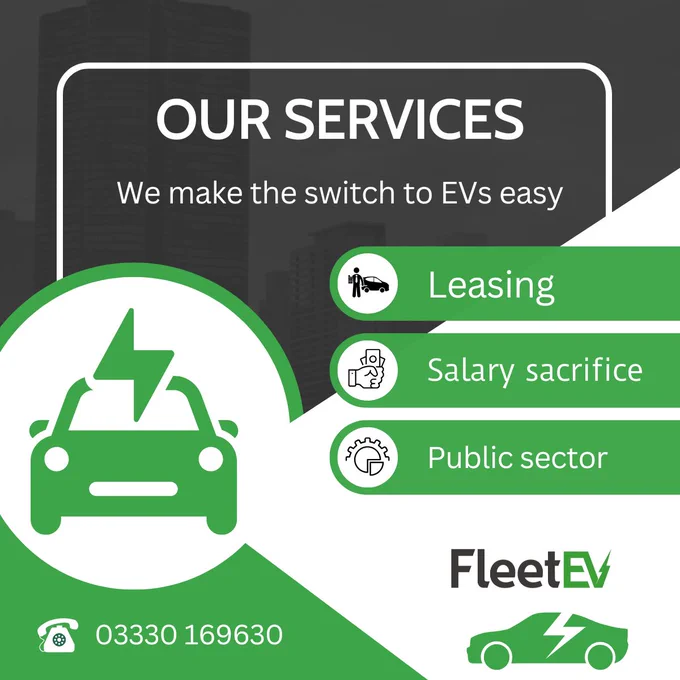 A black and green graphic showcasing three different services.