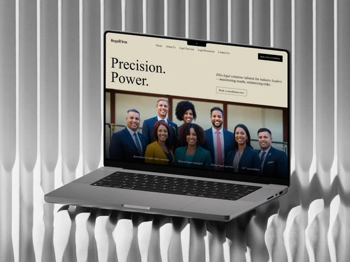 🚀 Elevating Law Firms to Regal Heights 🚀
At Pixavail, we design websites that exude authority and class.

Our latest project? A concept header design for RegalFirm—a law firm aiming at high-end businesses.

The goal: elegance, professionalism, and impact.

Incorporating our expertise in brand and web design, we crafted a look that commands attention and builds trust at first glance.

We’re passionate about bringing brands to life with design tailored for their audience.

This project? It’s just the latest proof of what we can do for you.