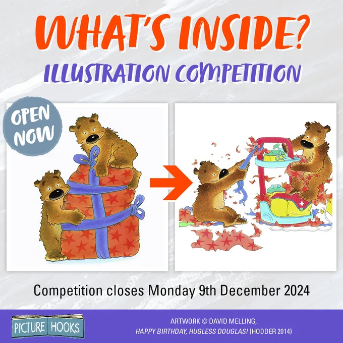 'What's inside?' Illustration Competition. Open now. Competition closes Monday 9th December 2024.