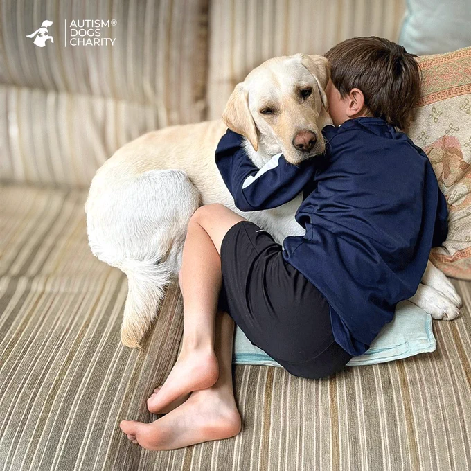 In this heartwarming moment, Isaac feels nervous before his first indoor winter cricket nets session. Mav, his autism assistance dog, offers him comforting cuddles, helping to ease his anxiety and provide a sense of calm. 🐾💙 

Mav’s gentle presence shows the powerful bond between an autism assistance dog and its handler. The dog offers emotional support and grounding in challenging moments.