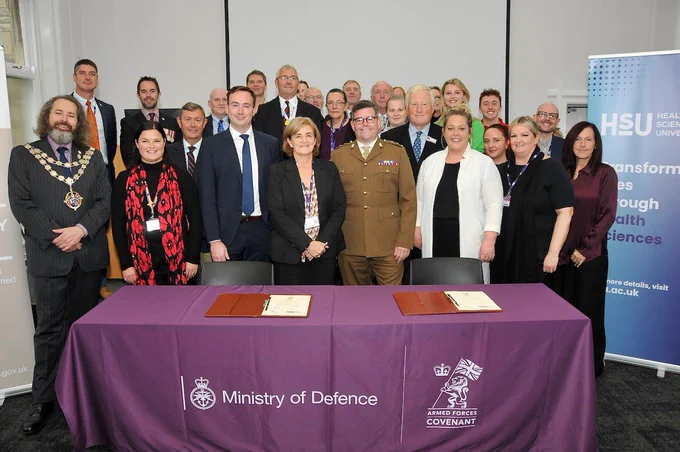 Health Sciences University (HSU) sign the  Armed Forces Covenant