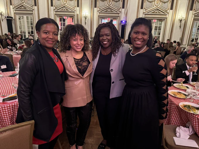 The Council President with 2 board members and former Senator Linda Dorcena Forry