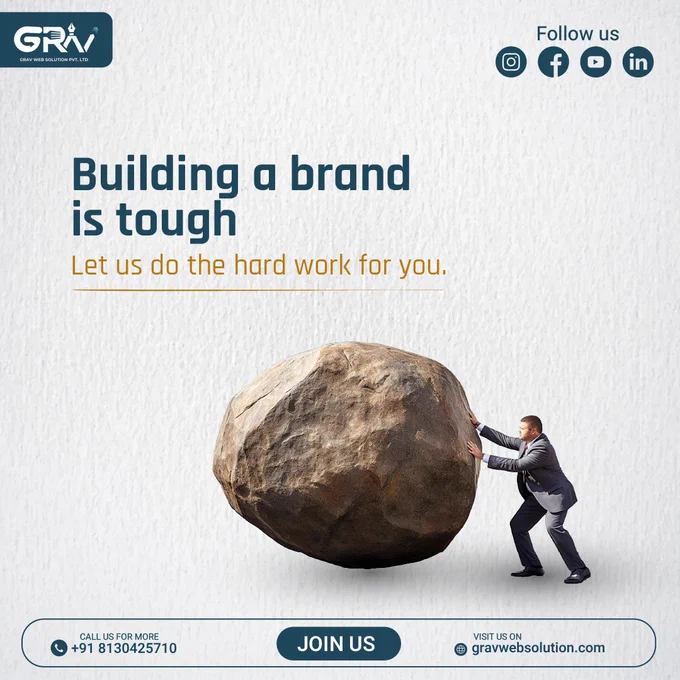 Tired of pushing the boulder? Let us do the heavy lifting.
𝐅𝐎𝐑 𝐌𝐎𝐑𝐄👇
📞 𝟗𝟏 𝟖𝟏𝟑𝟎𝟒𝟐𝟓𝟕𝟏𝟎, 𝟖𝟖𝟎𝟎𝟖𝟕𝟑𝟎𝟓𝟔
www.gravwebsolution.com
#branding #businessgrowth #digitalmarketing #marketingstrategy #onlinebusiness #gravwebsolutio #post