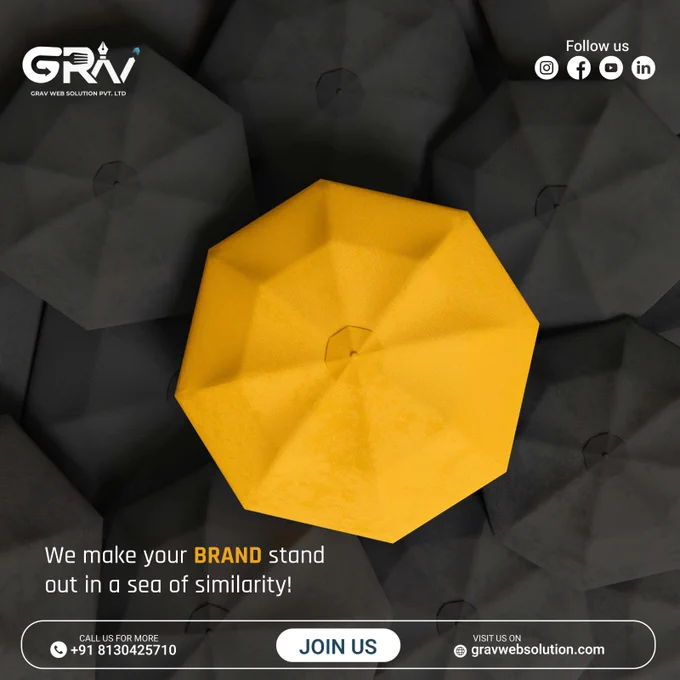Stand out from the crowd with Grav.

𝐅𝐎𝐑 𝐌𝐎𝐑𝐄👇
📞 𝟗𝟏 𝟖𝟏𝟑𝟎𝟒𝟐𝟓𝟕𝟏𝟎, 𝟖𝟖𝟎𝟎𝟖𝟕𝟑𝟎𝟓𝟔

www.gravwebsolution.com



#standout #beunique #differentiate #brandawareness #visibility #digitalmarketing #marketingstrategy #businessgrowth #onlinebusiness #branding #socialmedia #seo #gmb #gravwebsolution
