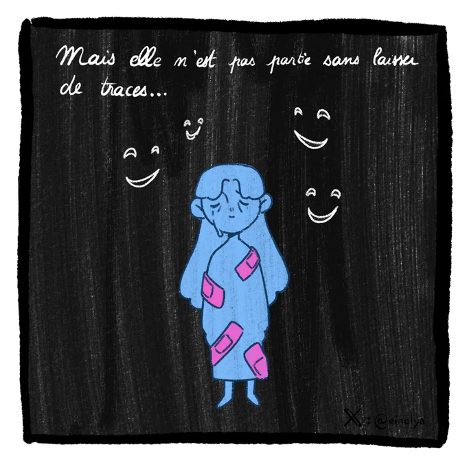 Mais elle n'est pas partie sans laisser de traces...