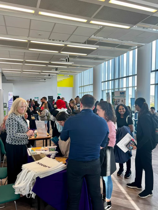 Attendees gather for the Applied Science Graduate Job Fair.