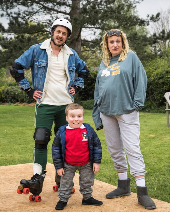 Dan (Dustin Demri Burns), Ollie (Lenny Rush) & Nic (Daisy May Cooper).