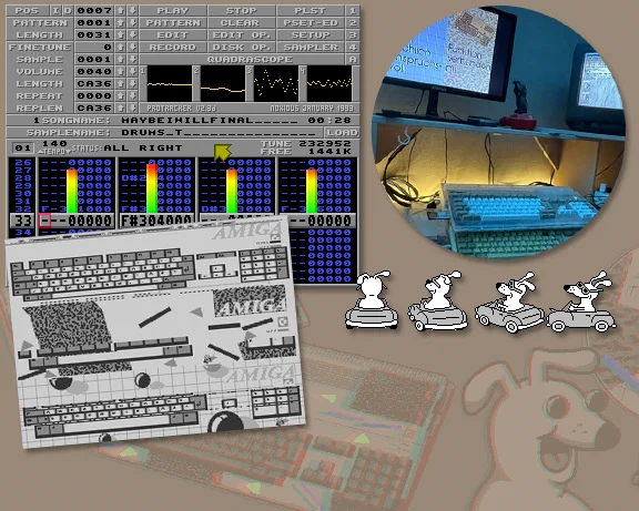 A mix of various graphical assets and screenshots