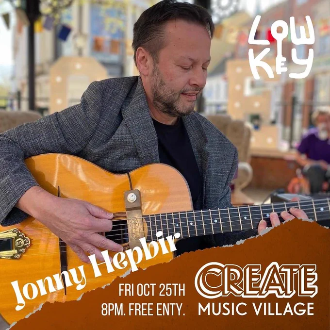 This Friday 25th October 8pm I’m looking forward to playing #djangoreinhardt inspired #gypsyjazz at #lowkeytaproom in #ashfordkent & Saturday 26th 3pm at @AshfordCinema for #Gencraft24 part of a great series of events by the groovy folk at @ashfordcreate https://createmusicvillage.co.uk/events/create-introdcucing-cream-soda-133-422