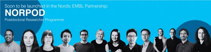 NORPOD banner announcement with group leaders' pictures