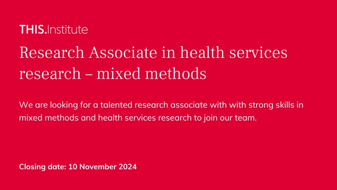 Research Associate in health services research - Mixed Methods
