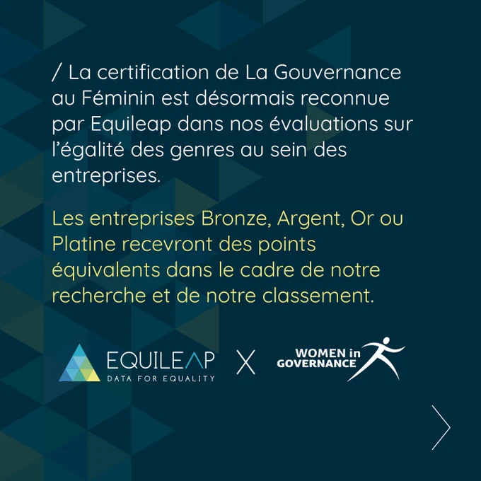 Cette certification valorise les organisations engagées pour la Diversité, Égalité et Inclusion. Les entreprises certifiées recevront des points dans l’évaluation d’Equileap sur l’égalité des genres au sein des entreprises, à partir de 2025.