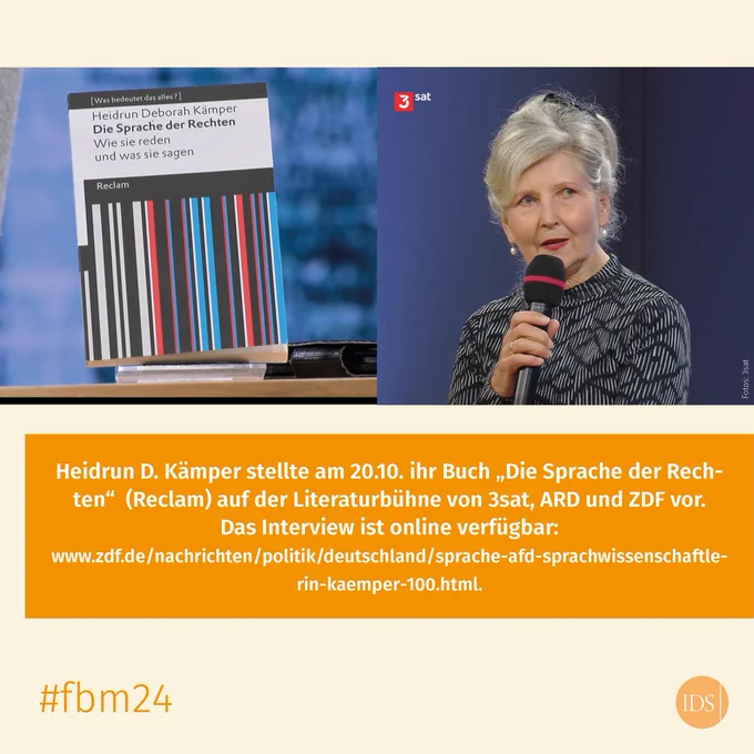Links oben: Screenshot des Covers der Neuerscheinung, rechts daneben: Screenshot von Heidrun D. Kämper, die in ein Mikrofon spricht