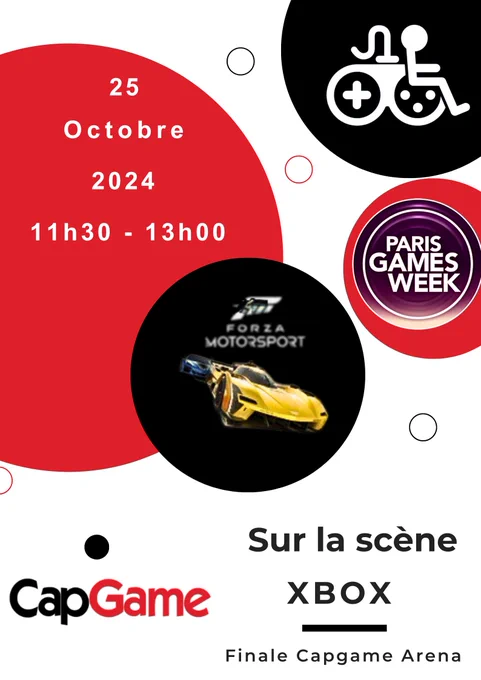 Affiche de la finale Capgame Arena le 25 octobre à 11h30  sur la scène Xbox de la Paris Games Week