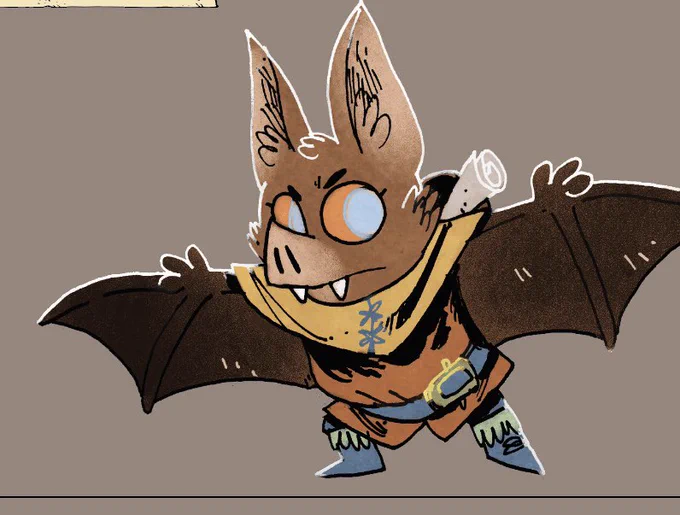 Bat drawn for Root. (Kyle Ferrin)