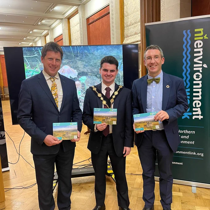 Andy, Kurtis and I at the event in the Long Gallery.