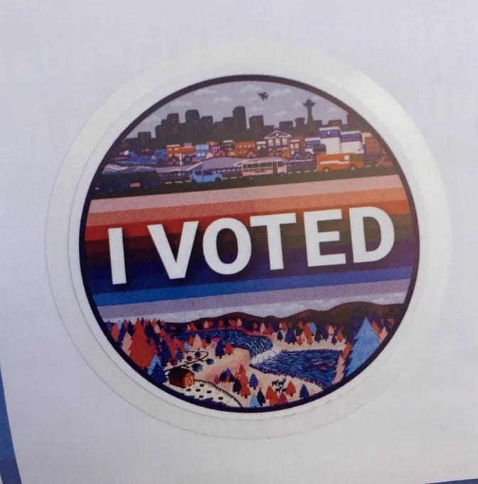 I voted sticker for WA