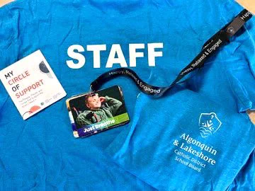 ALCDSB secondary student Focus on Youth Summer School classroom assistant uniform.