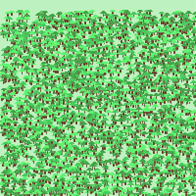 an image of pixelated trees.