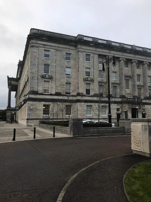 Photo of the exterior of Stormont parliament buildings