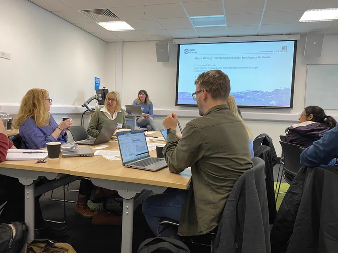 A group taking part in a workshop