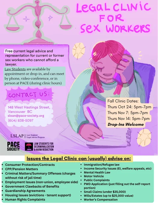 ⁠
 A pink and purple graphic has a drawing of a person talking on the phone and writing on a piece of paper.