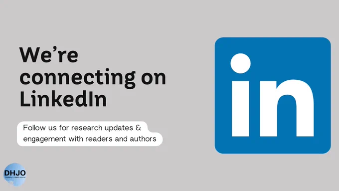 We’re connecting on LinkedIn. Follow us for research updates &  engagement with readers and authors. 