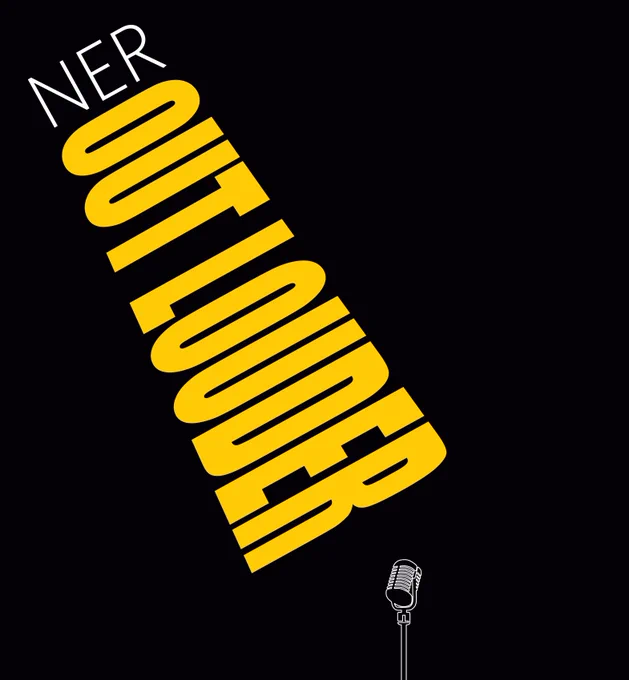 This is the NER Out Louder logo.