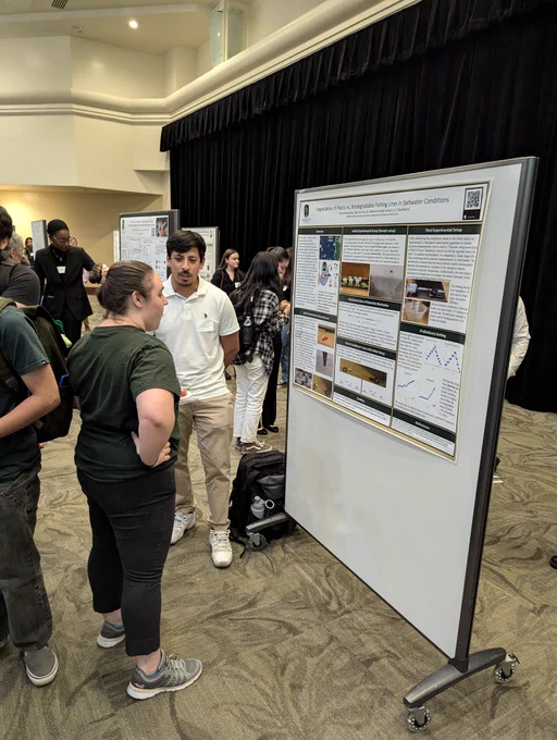 Victor at his poster.