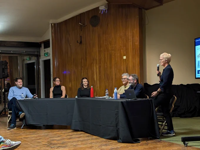 Photograph showing members of the panel.