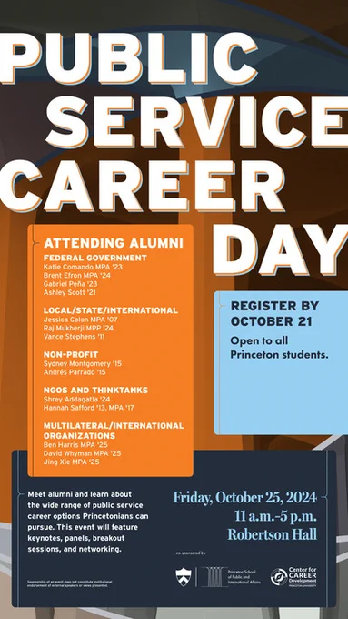 Poster for Public Service Career Day