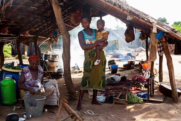 A family in the Ivory Coast city of Korhogo. Image credit: Shutterstock/Theresa Pichorner.