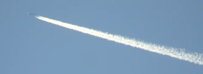 Here's the optically zoomed photo, taken with my Nikon P950, which I took shortly afterwards, where doesn't that look just like ANY other chemtrail?