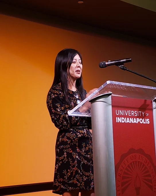 Author speaking 