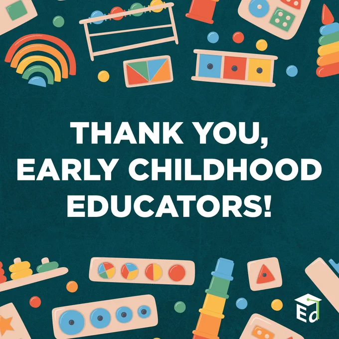 Thank you, early childhood educators!