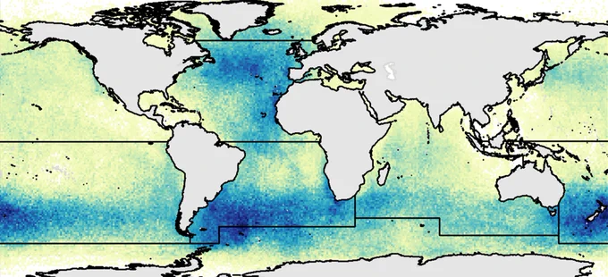 Global map of seabird locations