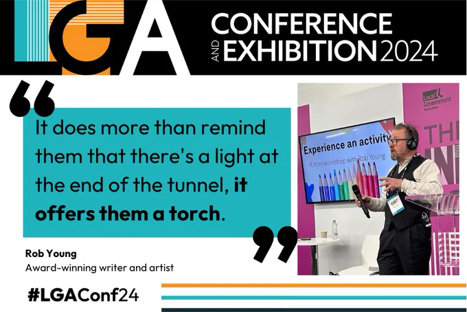 Award-winning writer and artist Rob Young says the programme does more than remind young people that there's a light at the end of the tunnel, it offers them a torch.