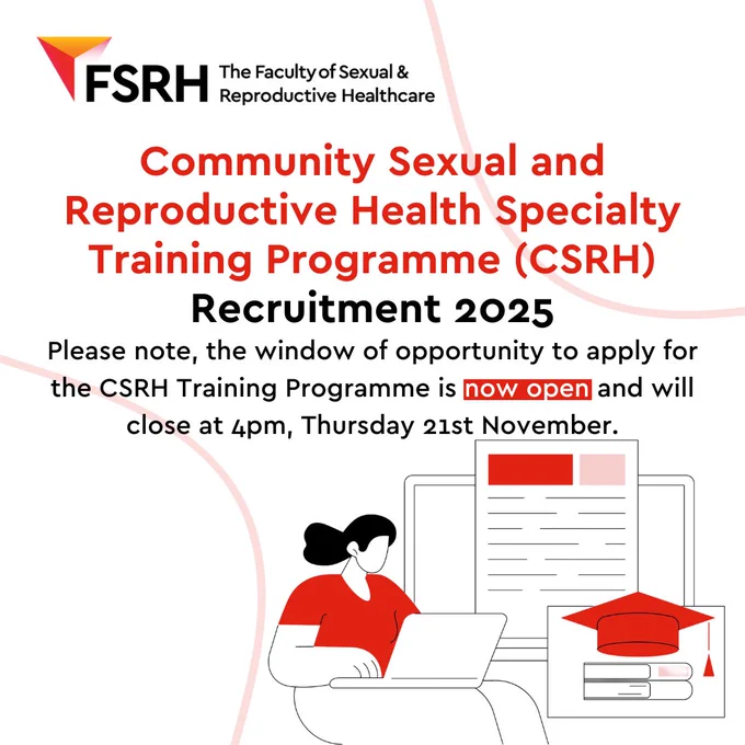 Community Sexual and Reproductive Health Specialty Training Programme (CSRH) Recruitment 2025