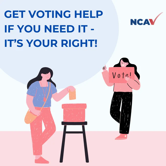 Get voting help if you need it — it's your right! 