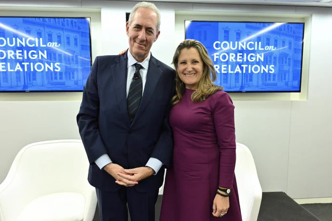 The Deputy Prime Minister with the President of the Council on Foreign Relations, Michael Froman in Washington, D.C.