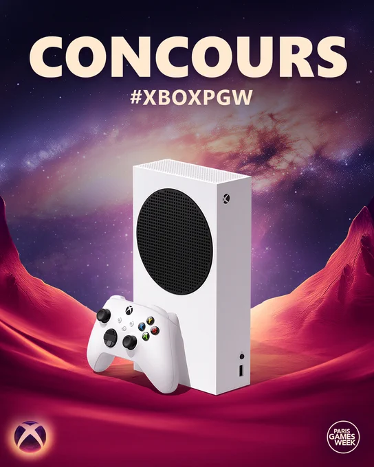 Concours pour une Xbox Series S à la Paris Games Week 