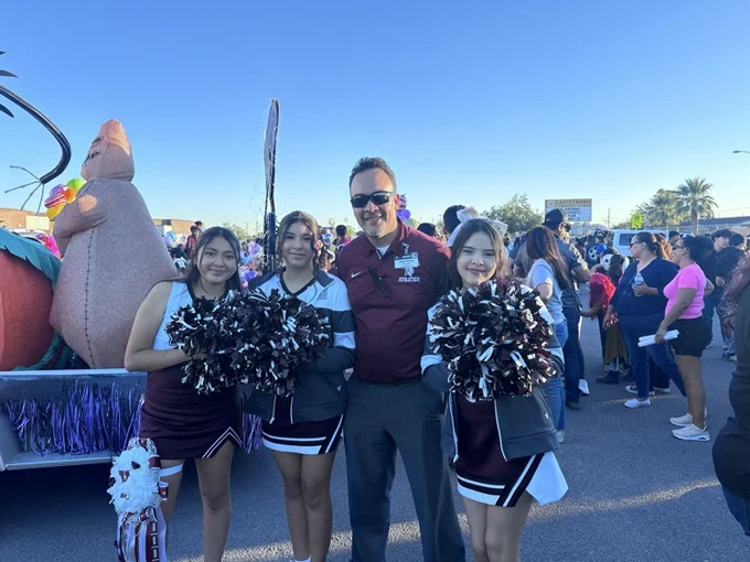 Mr Perez at the YHS HOCO Parade