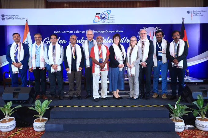 Dr. Rajiv Kumar, DST; Dr. Alok Krishna Sinha, National Institute of Plant Genome Research; Prof. Sandeep Verma, IIT Kanpur; Dr. Sanjay Mishra, DBT; Dr. Jörg Schneider, DFG; Prof. K.N. Ganeshaiah, UAS Bangalore; Prof. Karin Jacobs, DFG; Dr. Franziska Lange