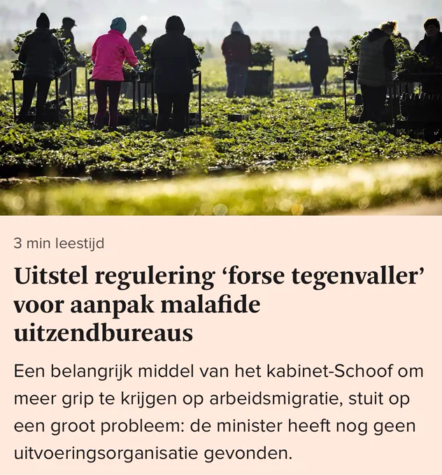 Foto van arbeidsmigranten aan het werk in de landbouw