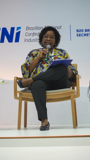 IOE President Jacqueline Mugo at B20 Summit in Brazil, October 2024