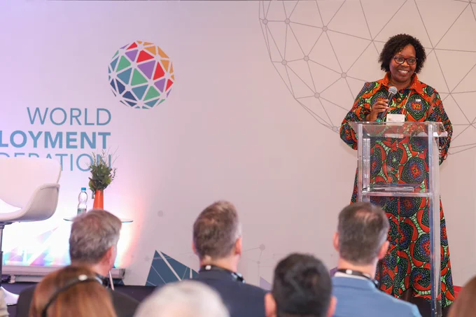 IOE President Jacqueline Mugo at B20 Summit in Brazil, October 2024