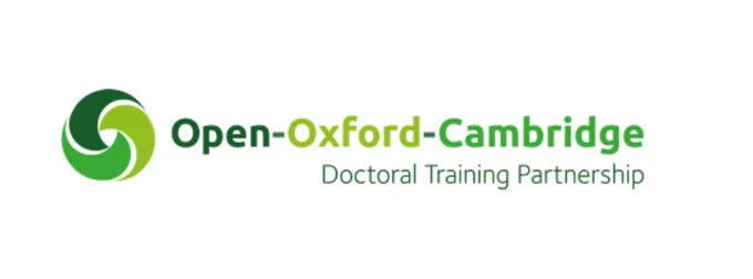 Open Oxford Cambridge Doctoral Training Partnership logo, a swirl in shades of green.